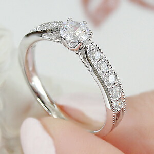 楽天市場】pt900 0.55ct 一粒ダイヤモンドリング [Hカラー/SIクラス