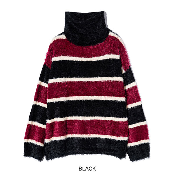 楽天市場】30％OFF SALE セール glamb グラム Turtle Neck Border Knit