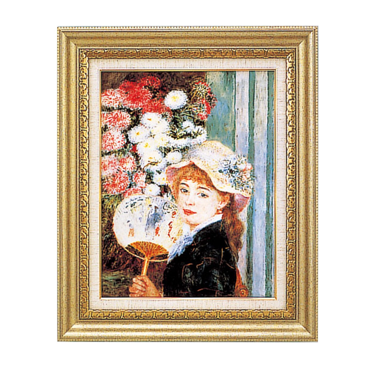 楽天市場】＜お取り寄せ品＞ 複製うちわを持つ少女 ルノワール作 F6号