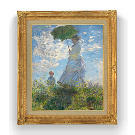 楽天市場】【油絵 直筆仕上げ】クロード・モネ 日傘を差す女 （左向き