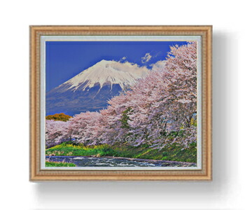 楽天市場】油絵 角館の桜 寺井孝作品 F20サイズ 肉筆油絵 油彩額装作品