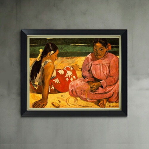 楽天市場】タヒチの女（浜辺にて） 【6号】 ポール・ゴーギャン