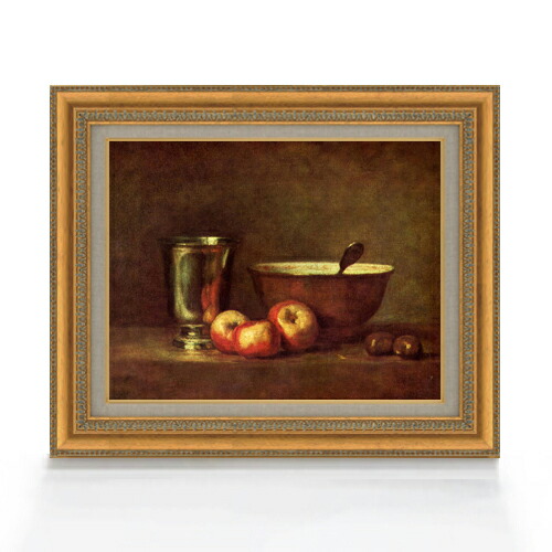 楽天市場】【油絵 直筆仕上げ】シャルダン 銀のカップ F6 【額入り