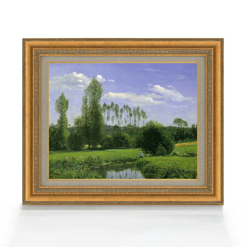 楽天市場】【油絵 直筆仕上げ】クロード・モネ ルエルの眺め F6 【額