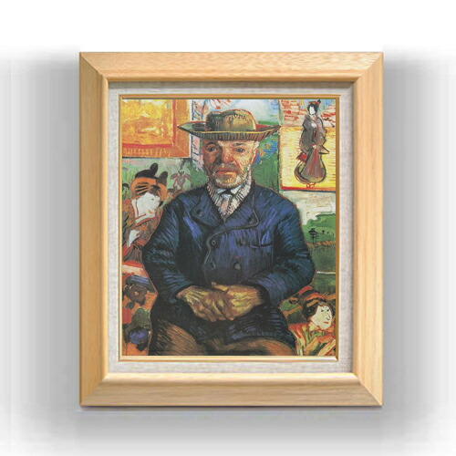 楽天市場】【油絵 直筆仕上げ】ゴッホ タンギー爺さん F8 【額入り