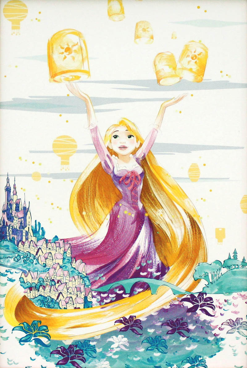 楽天市場】ディズニー絵画「塔の上のラプンツェル d159」ミニアート