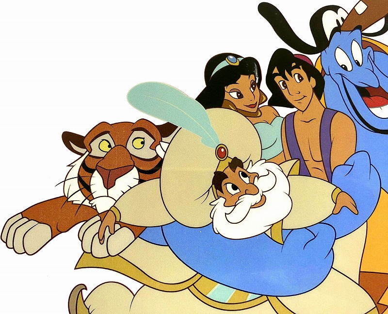 楽天市場】【レビュー特典付き】ディズニー セル画「アラジン キャスト