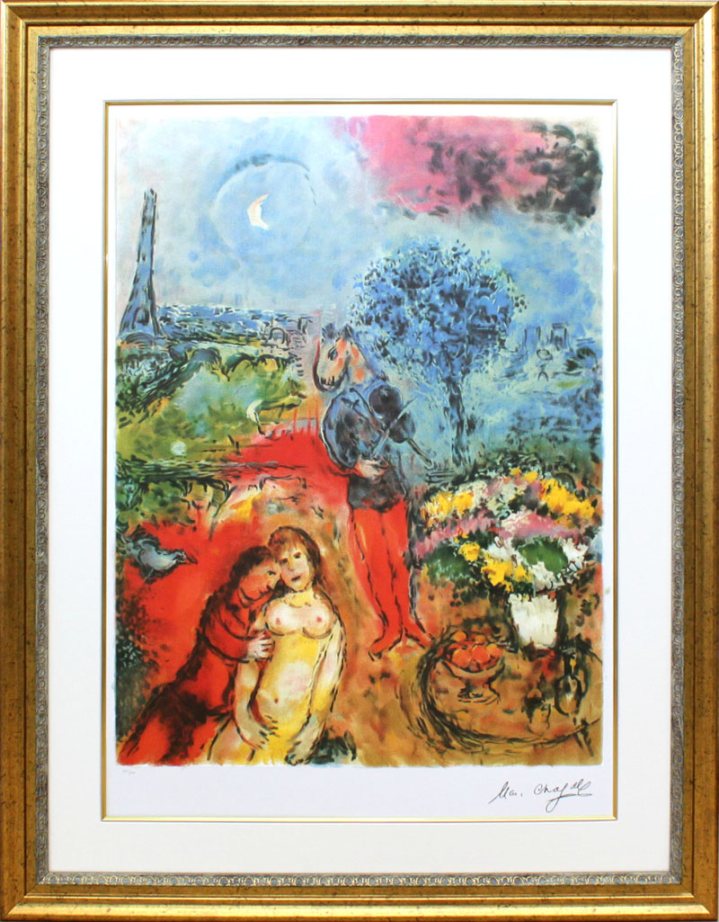 楽天市場】【スーパーSALE20%OFF】シャガール 絵画「エッフェル塔