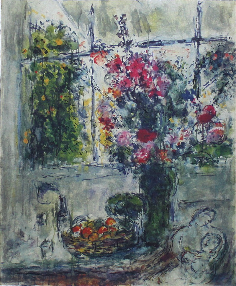 楽天市場】【スーパーSALE20%OFF】シャガール 絵画「果物と花」作品