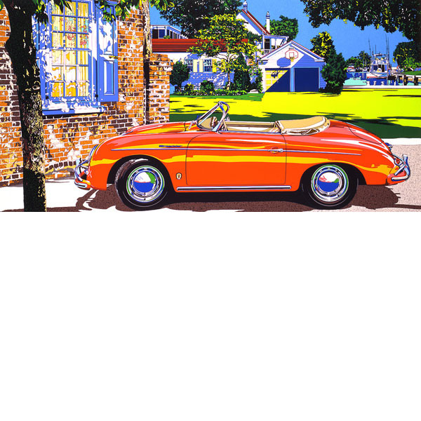 楽天市場】□鈴木英人□版画「ポルシェ356スピードスター