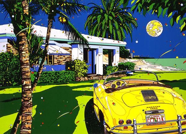 楽天市場】「マイアミ ムーン」 □鈴木英人 版画（額装版画