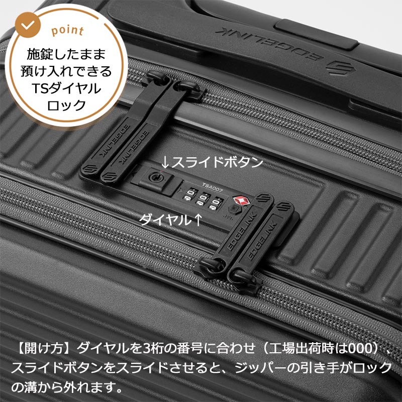 楽天市場】P10倍 エッジリンク スーツケース クルーズボックス 33L