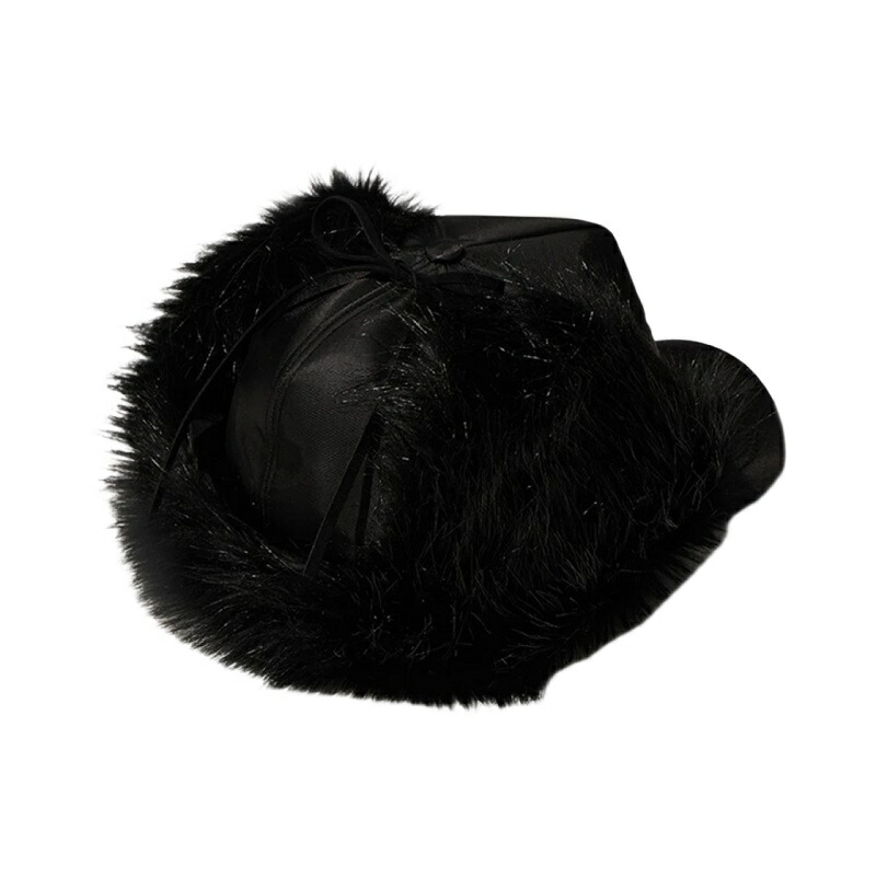 楽天市場】[Open Yy]（オープンワイワイ） Faux Fur Earflap Cap Black