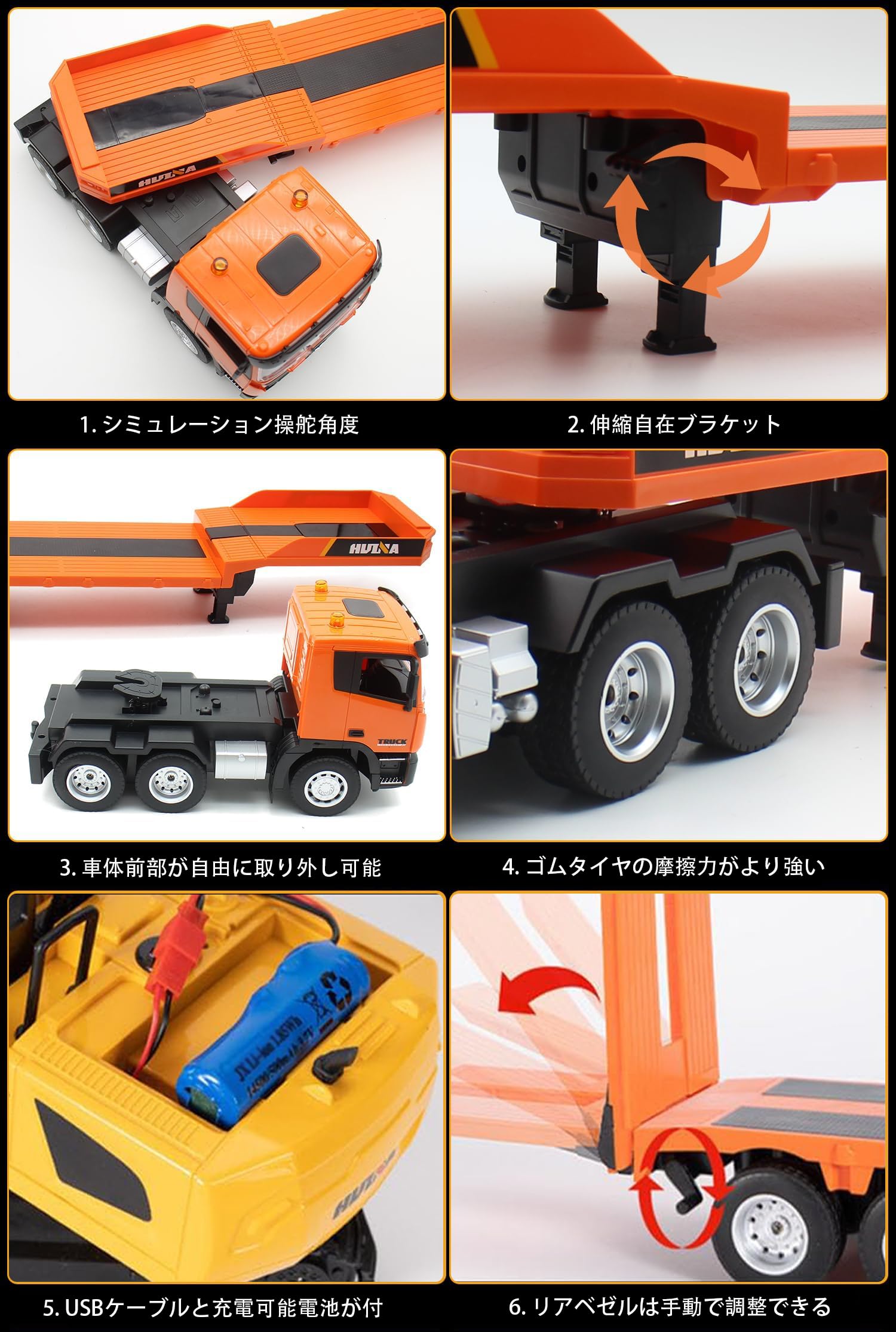 楽天市場】ラジコンカー こども向け 大型重機回送トレーラー&パワー