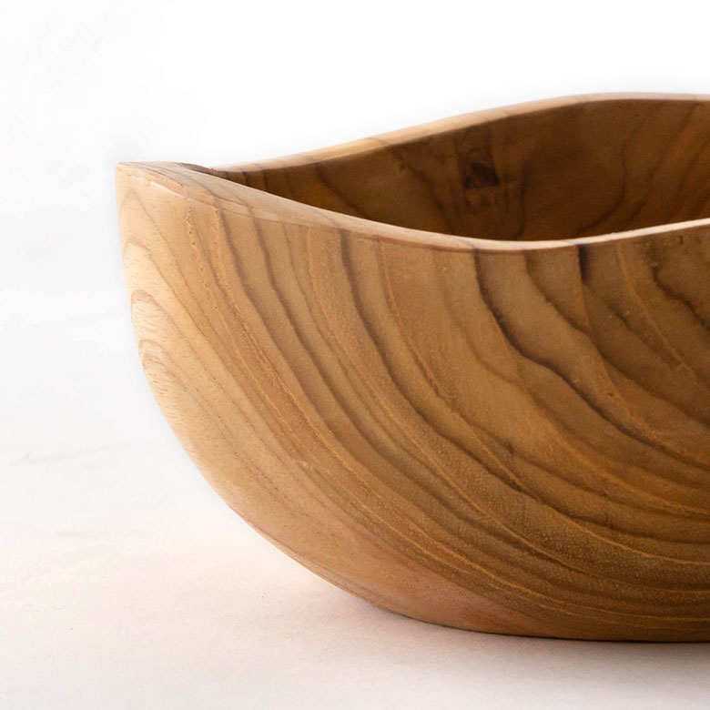 楽天市場】トレイ チークウッド 木製 ウッド ボウル Sサイズ