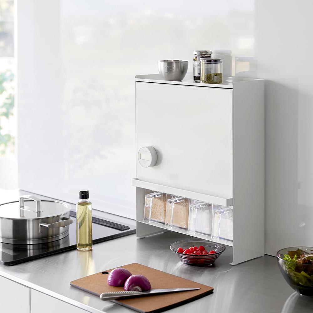 楽天市場】[ 前が開く 隠せる調味料ラック タワー ] tower ラック