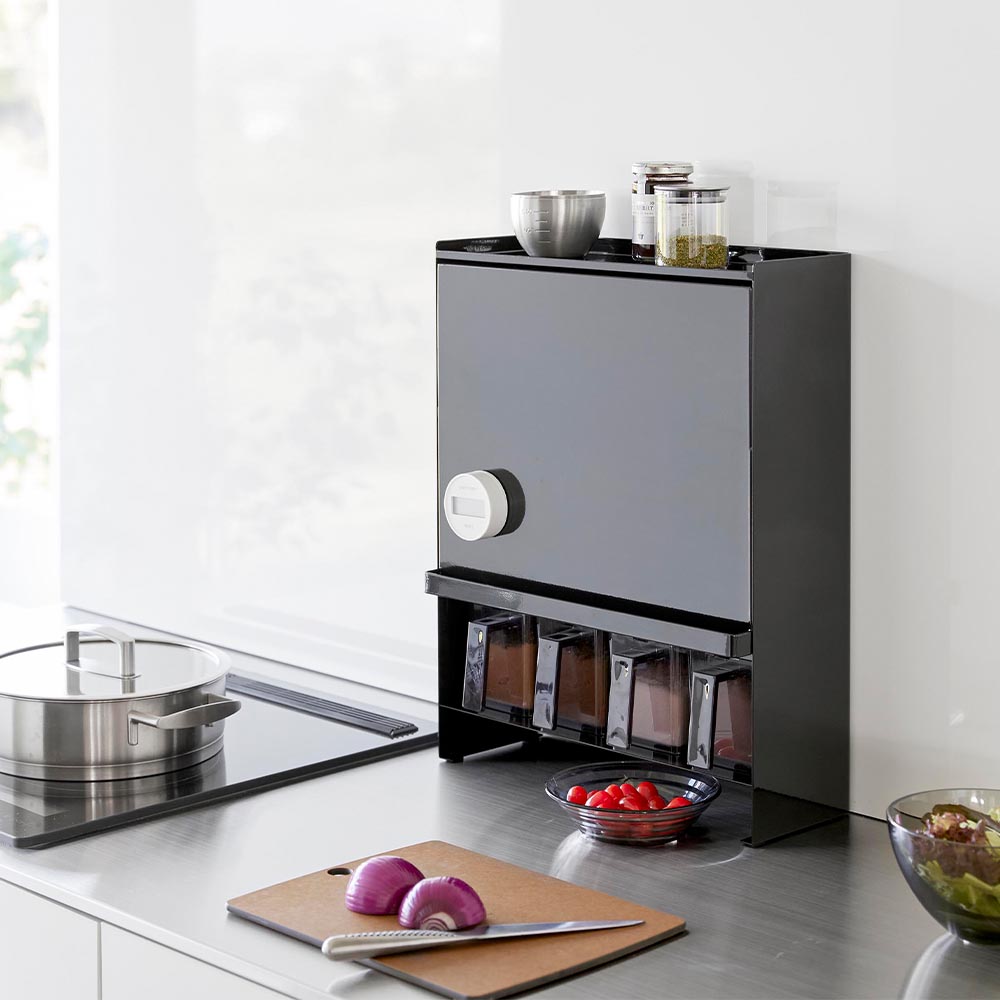 楽天市場】[ 前が開く 隠せる調味料ラック タワー ] tower ラック