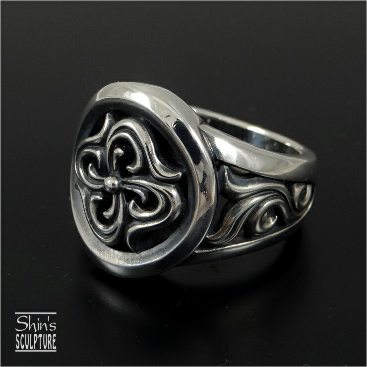 シンズスカルプチャー シルバー クロスリング スターリングシルバー