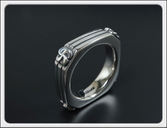 シンズスカルプチャー シルバー クロスリング スターリングシルバー