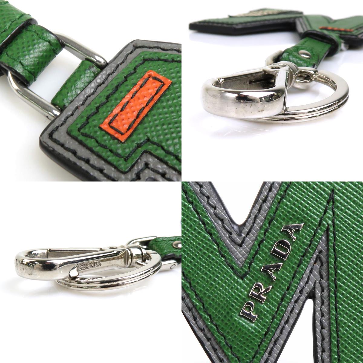 楽天市場】プラダ PRADA チャーム キーリング イニシャルM チャーム