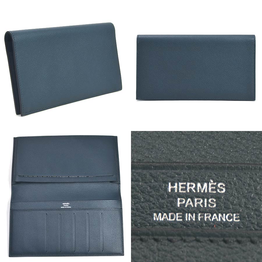 楽天市場】【美品】エルメス 二つ折り長財布 二つ折り長札入れ MC2