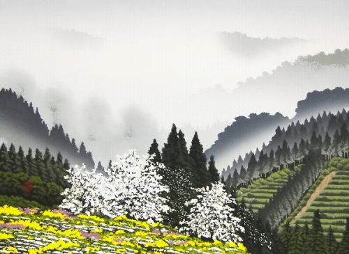 楽天市場】【版画・絵画】宮本秋風『春風』木版画□限定200部・新品