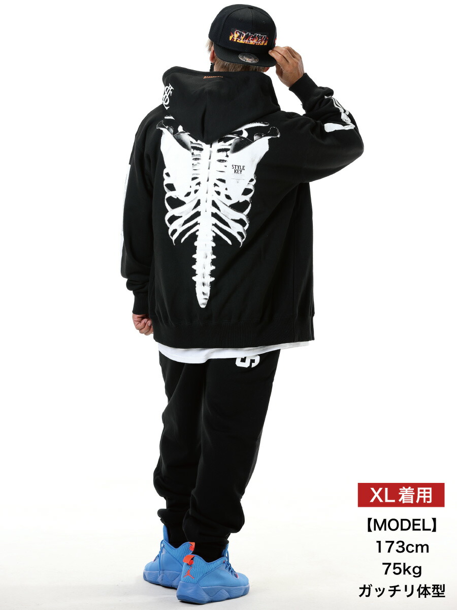 楽天市場】STYLEKEY(スタイルキー) ジップスウェットパーカー SKELETON