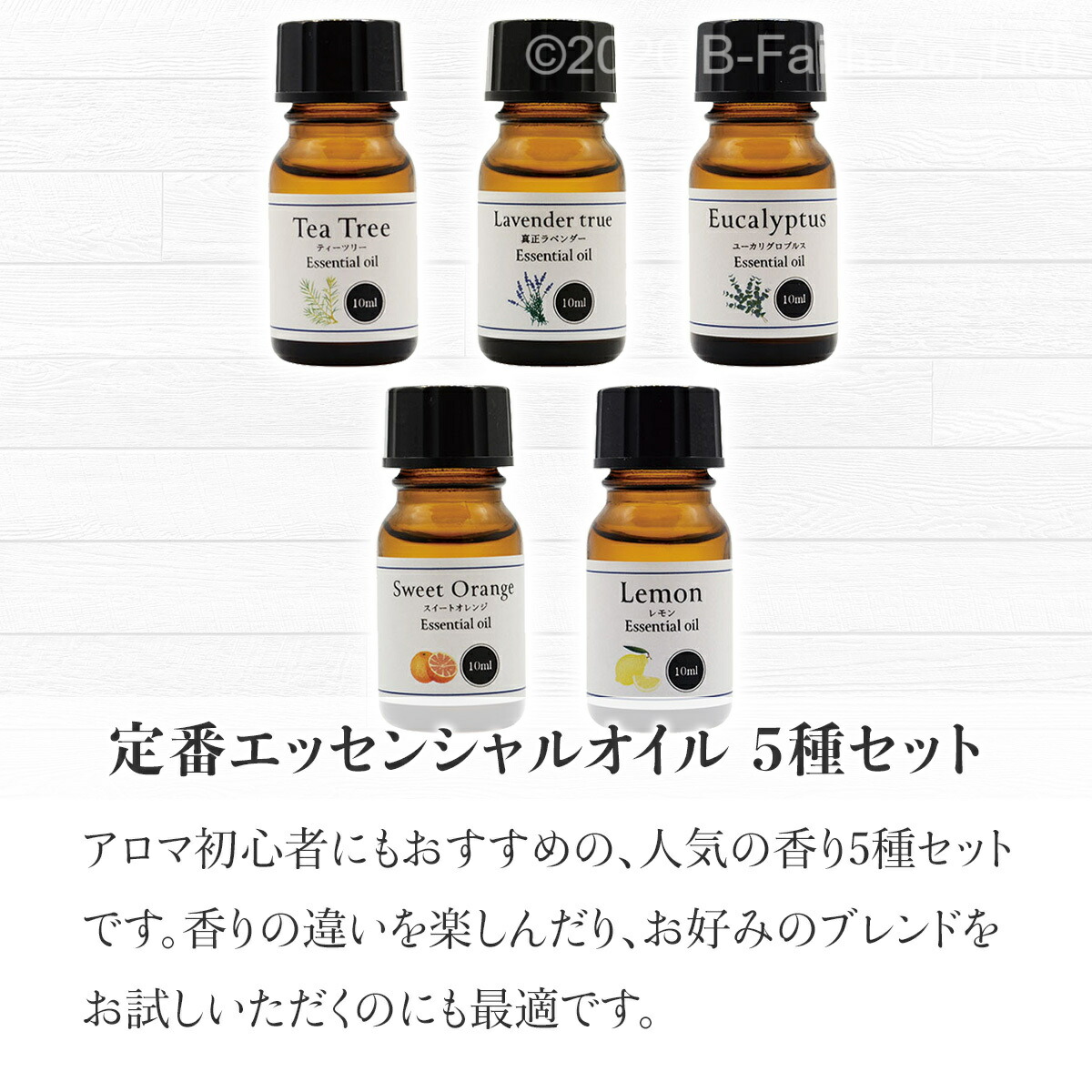 楽天市場】エッセンシャルオイル 人気 5種セット 各 10ml 精油 アロマ
