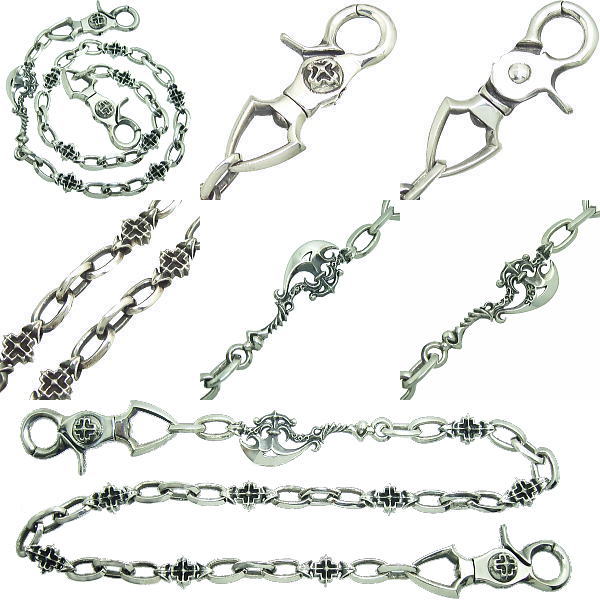 楽天市場】アックス シルバーウォレットチェーン*Enemy(エネミー