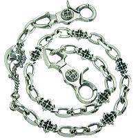 楽天市場】アックス シルバーウォレットチェーン*Enemy(エネミー