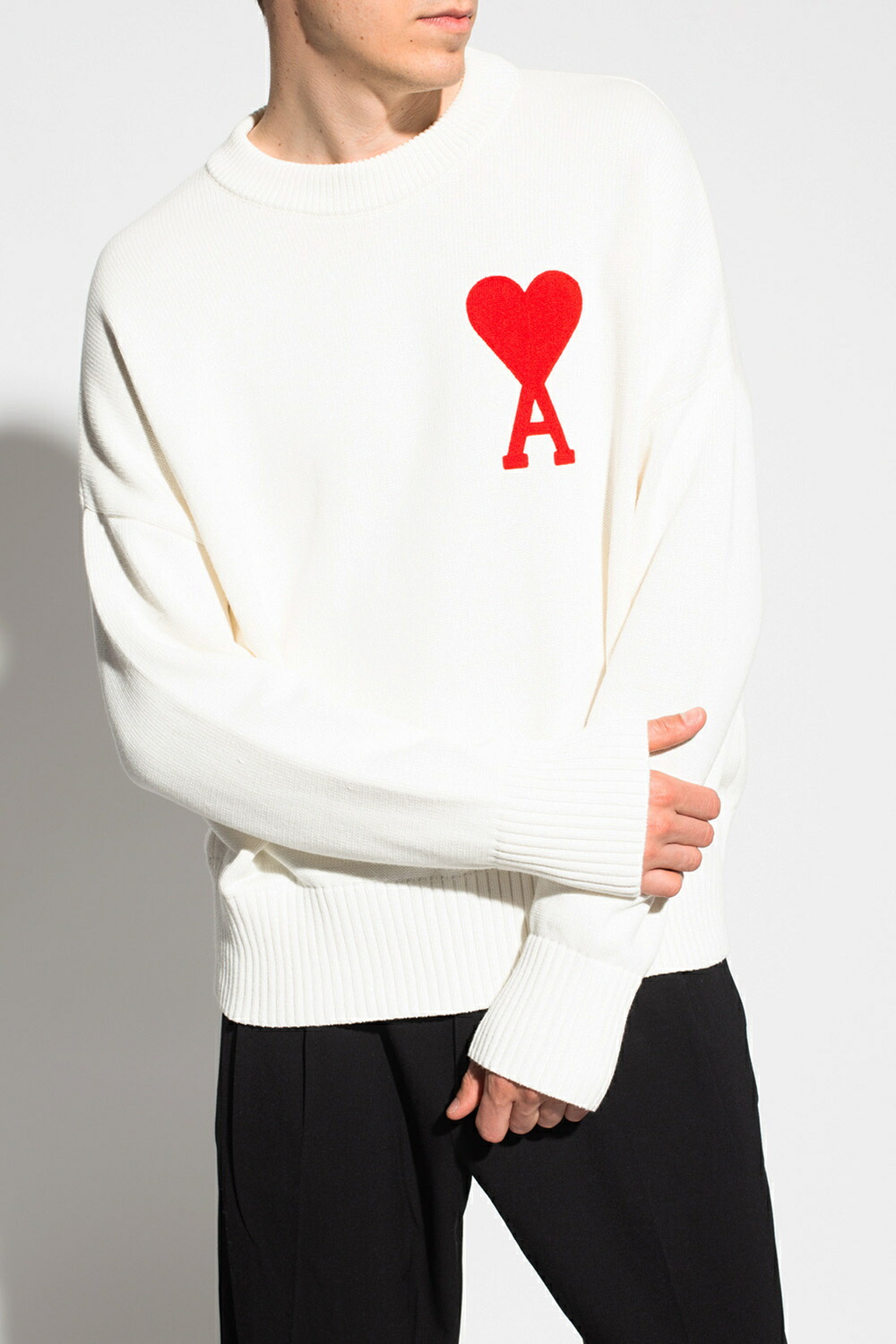 楽天市場】AMI PARIS｜アミパリ ビックハートロゴ入り オーバーサイズ