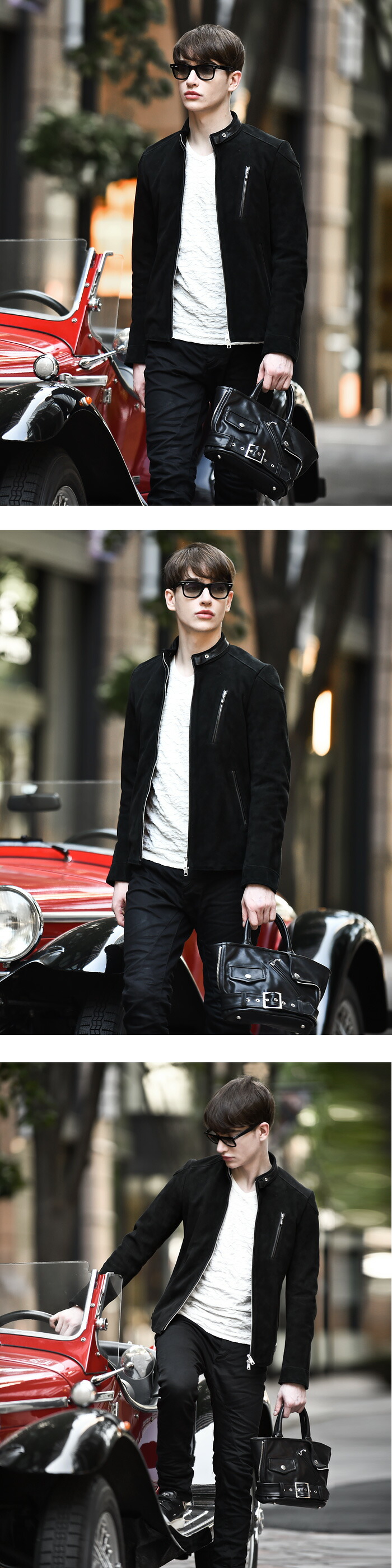 楽天市場】PHANTOM(ファントム)レザー シングル ライダースジャケット