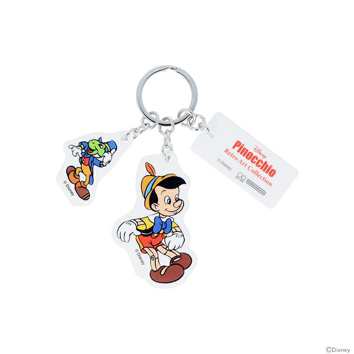 楽天市場】ディズニー ピノキオ 3連アクリルキーホルダー レトロアート