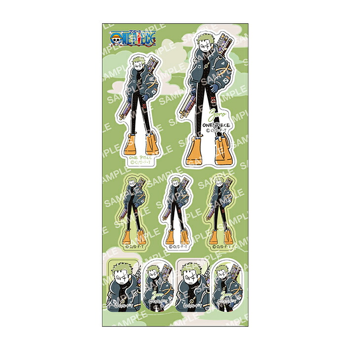 楽天市場】ワンピース ステッカーシール ゆるスタ B ゾロ柄