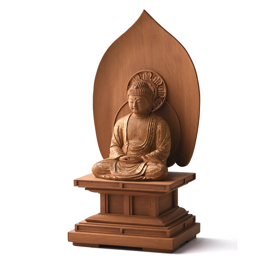 楽天市場】仏像 御本尊 香木 こうぼく 釈迦如来 座像 宣字台座（せんじ