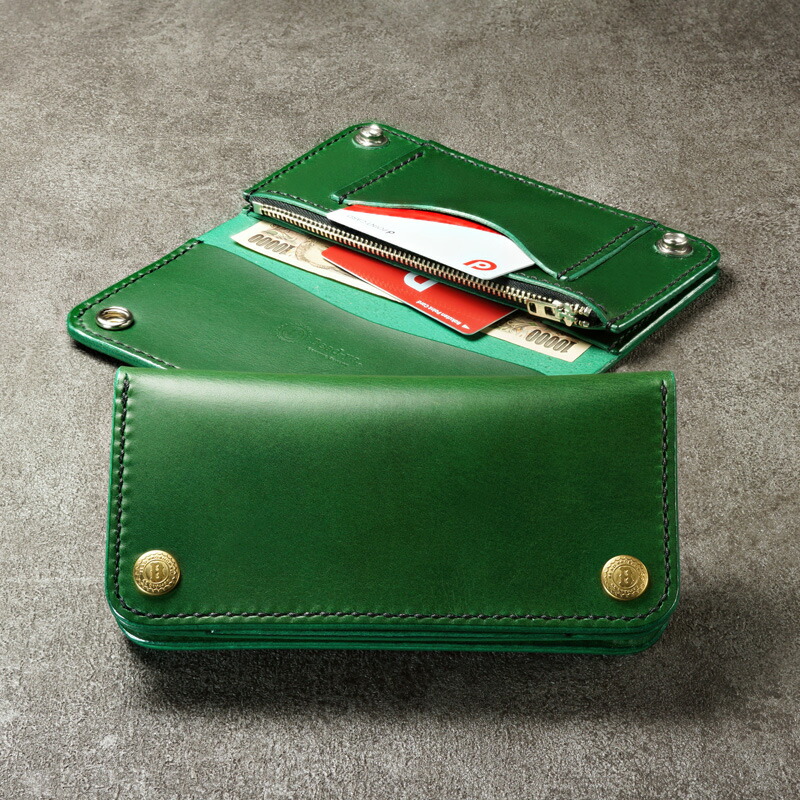 楽天市場】トラッカーズウォレット TYPE II グリーン【長財布/ロング