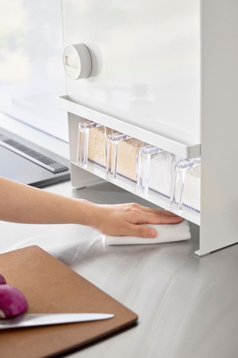 楽天市場】調味料ラック 山崎実業 正規品 tower タワー 前が開く