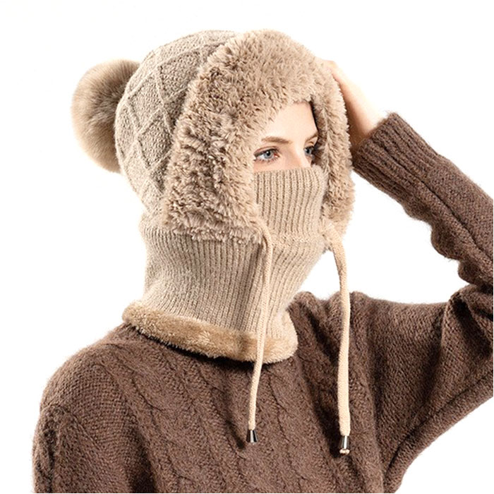 楽天市場】バラクラバ ネックウォーマー ニット 通販 帽子 ぼうし