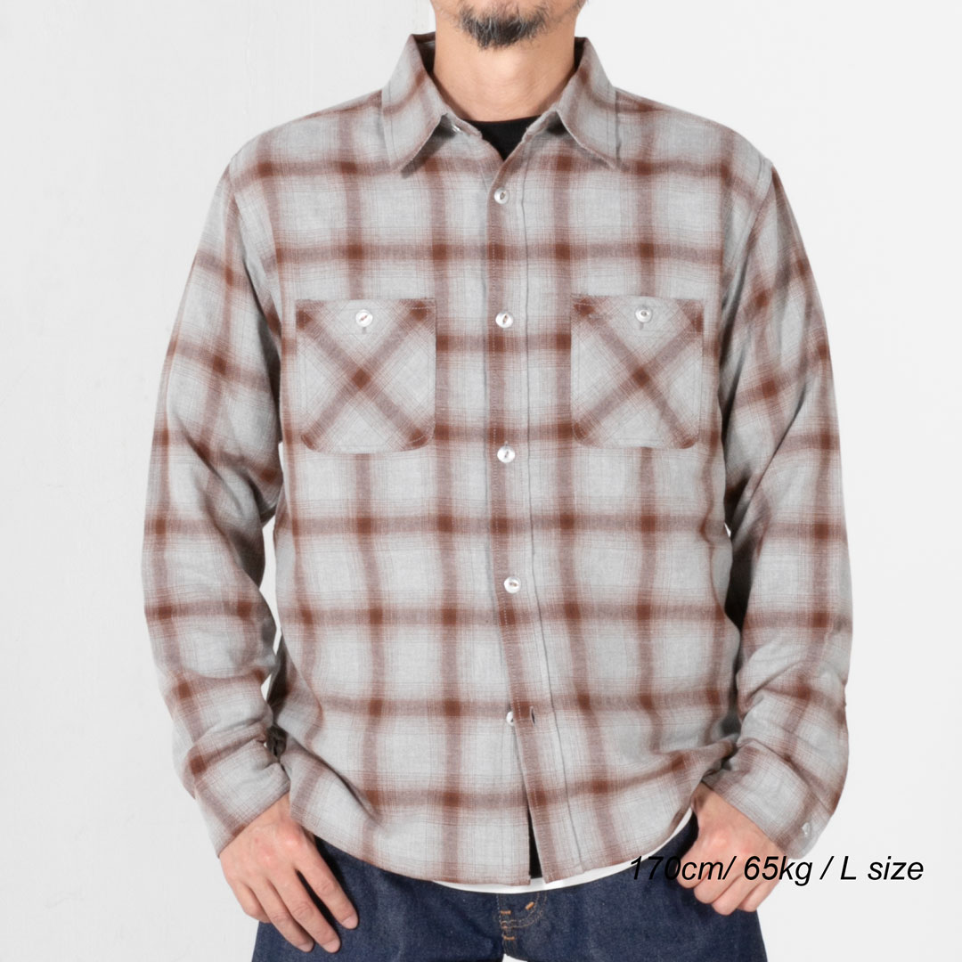 楽天市場】ファイブブラザー FIVE BROTHER ライトフランネル 長袖