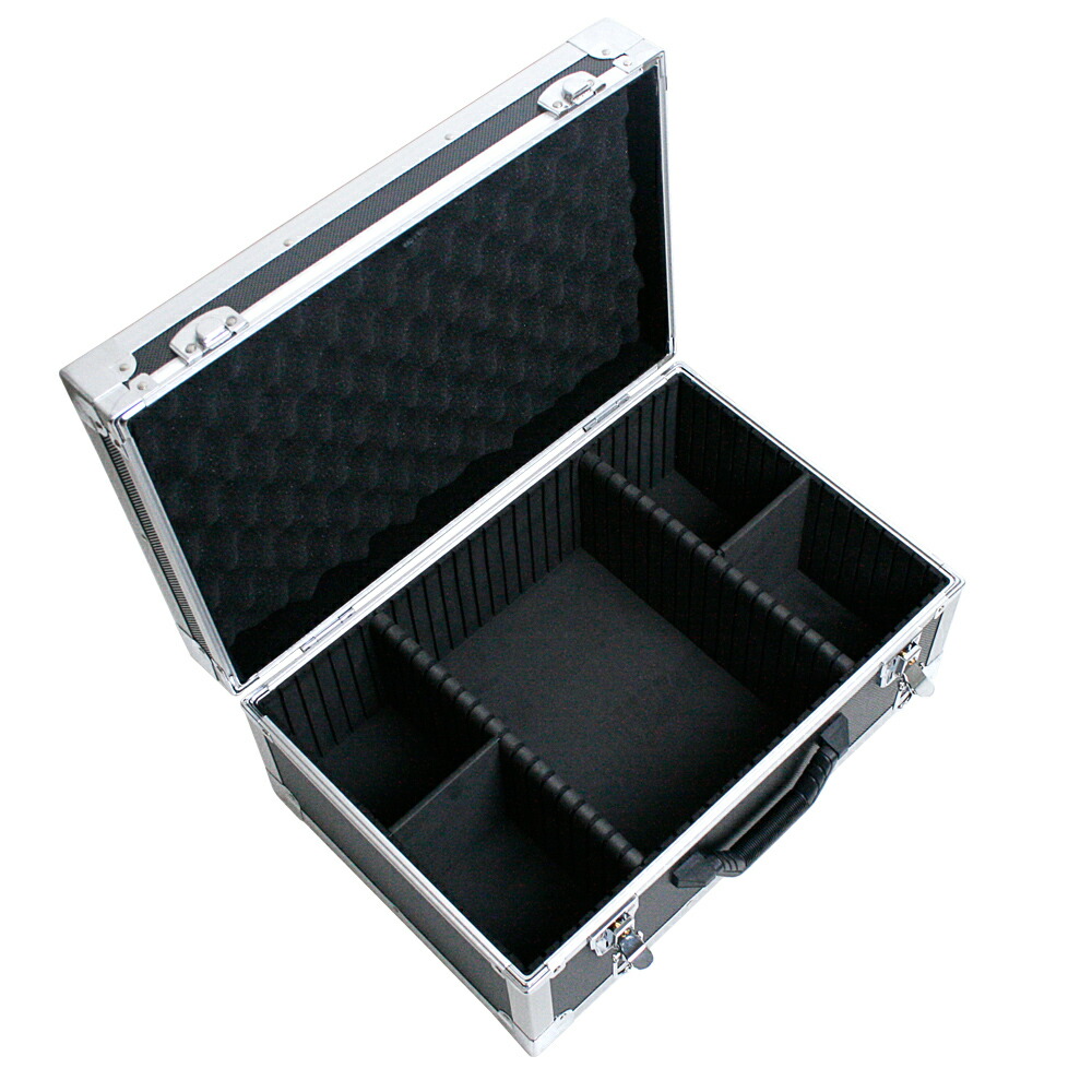 楽天市場】アルミケース 鍵付き 中型 仕切り板付き 工具ボックス