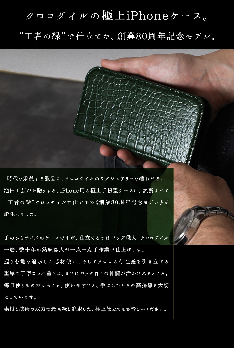 楽天市場】【池田工芸】「史上最強」を携える“王者の緑”クロコダイル