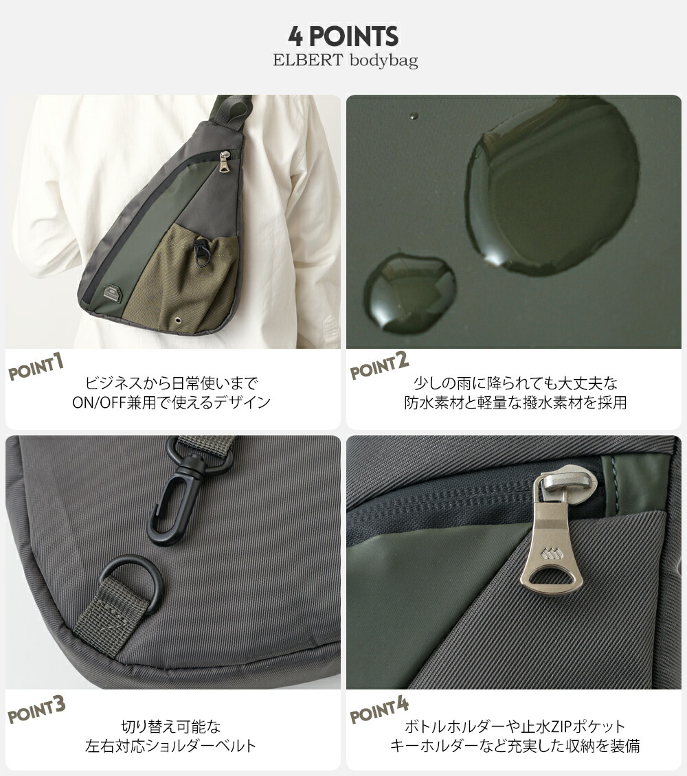 楽天市場】ボディバッグ メンズ スリム スリングバッグ ワンショルダー