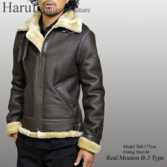 楽天市場】ムートンジャケット ムートンコート メンズ B3 フライト