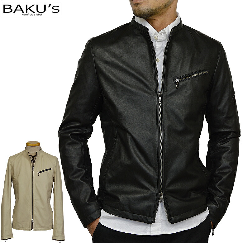 楽天市場】革ジャン メンズ 本革 シングルライダースジャケット レザー