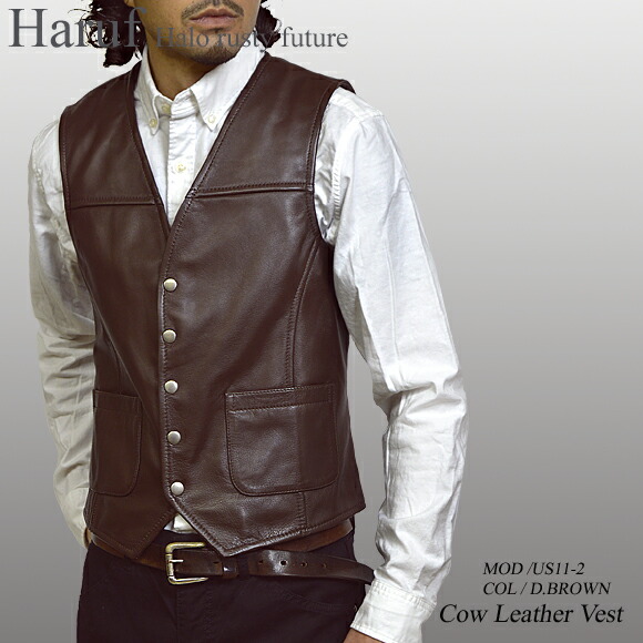 楽天市場】レザーベスト メンズ 本革 ベスト ジレ チョッキ 皮ベスト