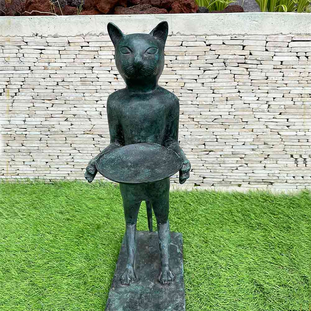 楽天市場】【ポイントUP アジアン バリ】 猫 雑貨 オブジェ ブロンズ像