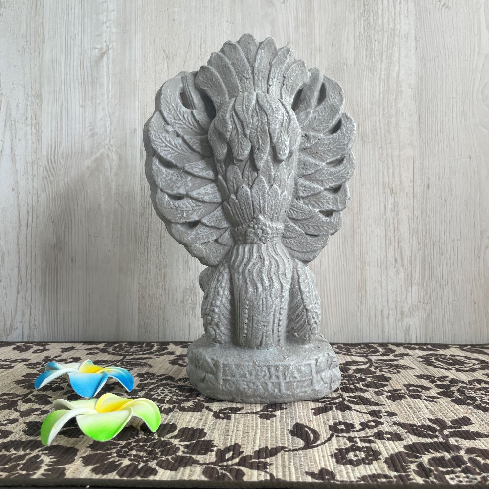 楽天市場】石像 ガルーダ像 神鳥 オブジェ H30cm グレー 石 飾り 石の