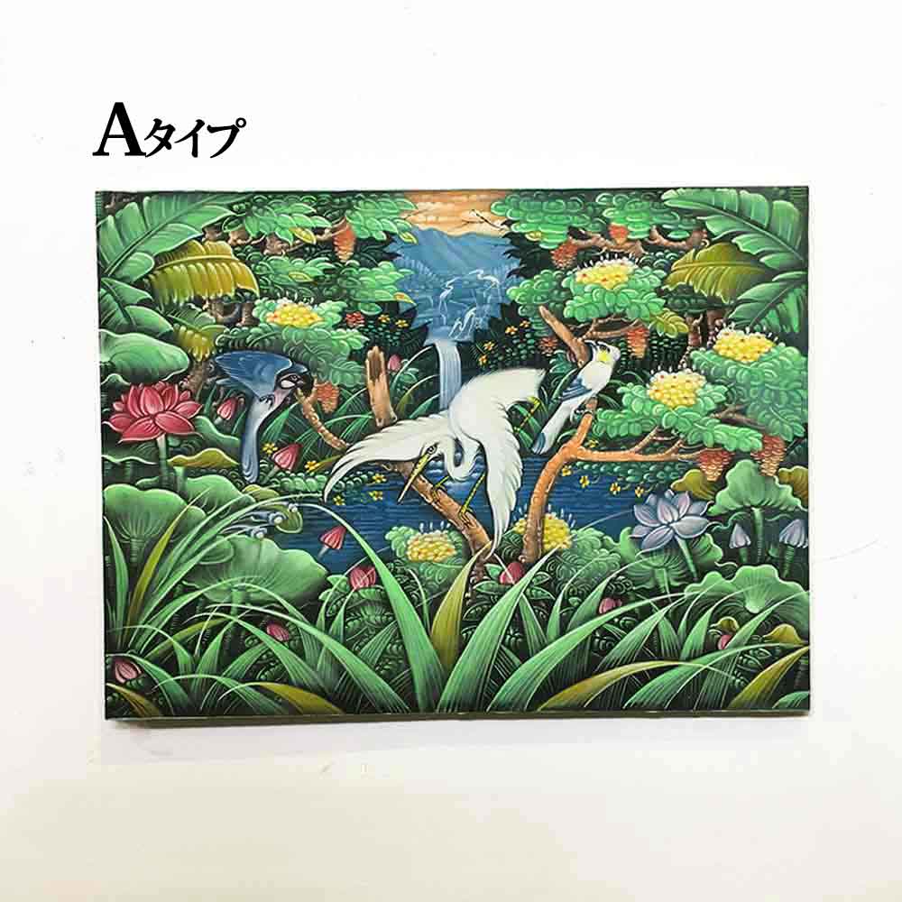 楽天市場】バリ絵画 鳥の絵 小鳥2羽 白サギ W80×H60cm ブンゴセカン