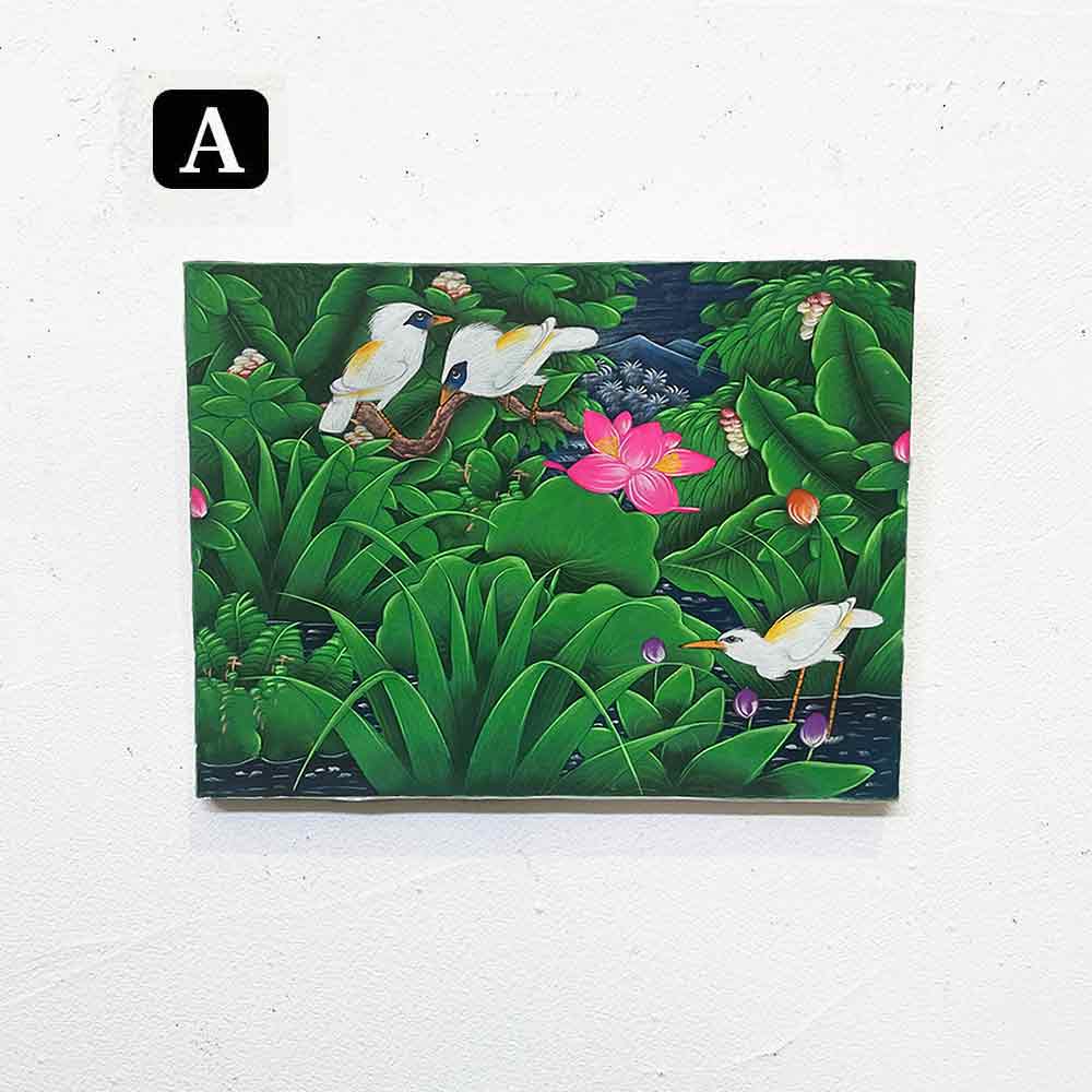 楽天市場】バリ絵画 鳥の絵 3羽 小鳥 シラサギ W40×H30cm ブンゴセカン