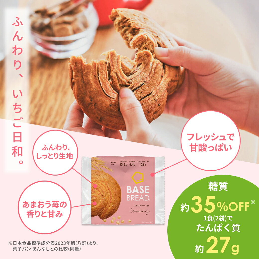 楽天市場】＼20％OFF／ベースブレッド ストロベリー 16袋 30袋 40袋